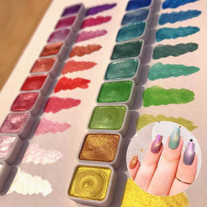 60 Colors Pearl Watercolor Pigment Nail Art No Brand 
