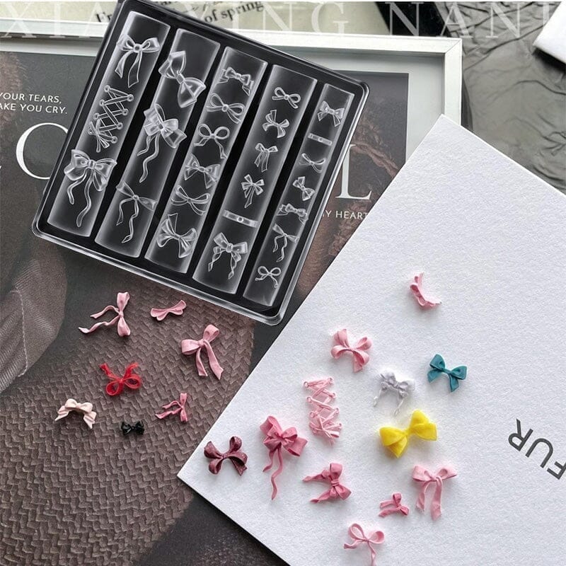 3D Silicone Nail Mold Bowknot #02 Tools & Accessories No Brand 