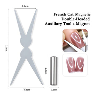 2pcs Set Magnetic Stick French Nail Art Tools & Accessories No Brand 