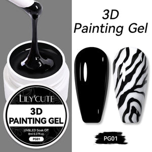3D Painting Gel PG01 8ml Gel Nail Polish LILYCUTE 