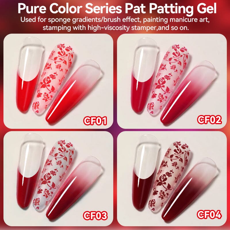 9 Colors 4 In 1 Pat Painting Gel Crimson Flicker Gel Nail Polish UR SUGAR 