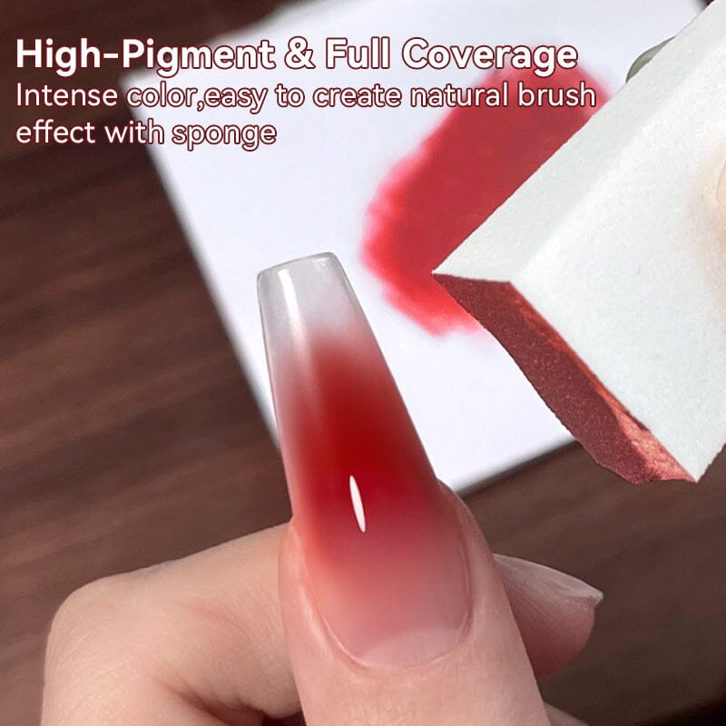 9 Colors 4 In 1 Pat Painting Gel Crimson Flicker Gel Nail Polish UR SUGAR 