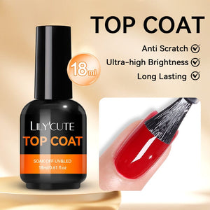 Base Gel Top Coat 18ml Base & Top Coat LILYCUTE 