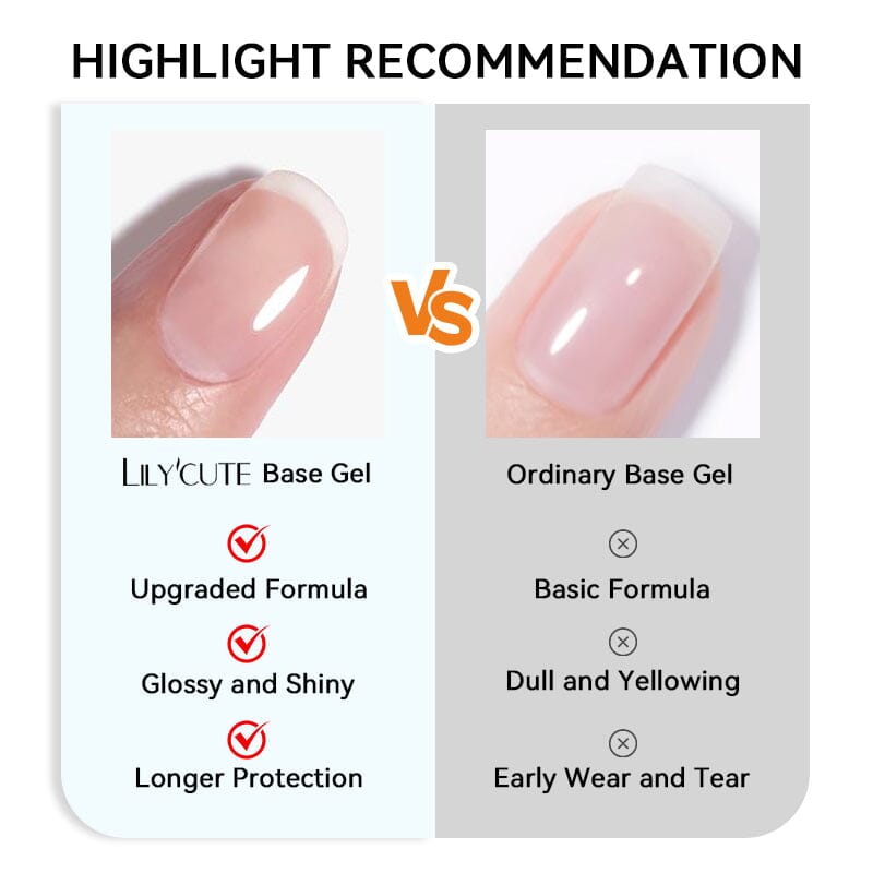 Base Gel Top Coat 18ml Base & Top Coat LILYCUTE 
