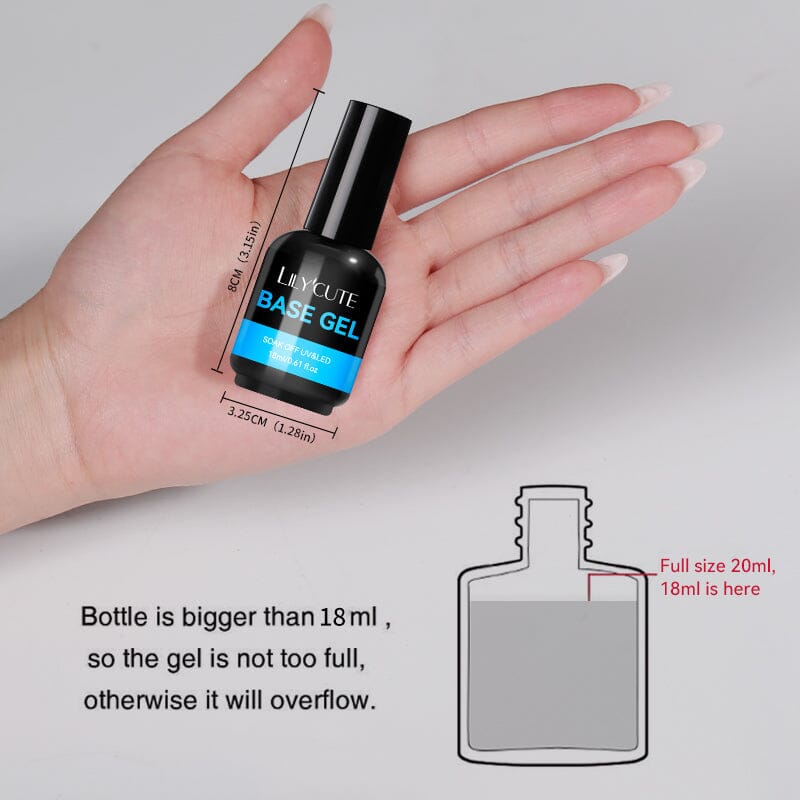 Base Gel Top Coat 18ml Base & Top Coat LILYCUTE 