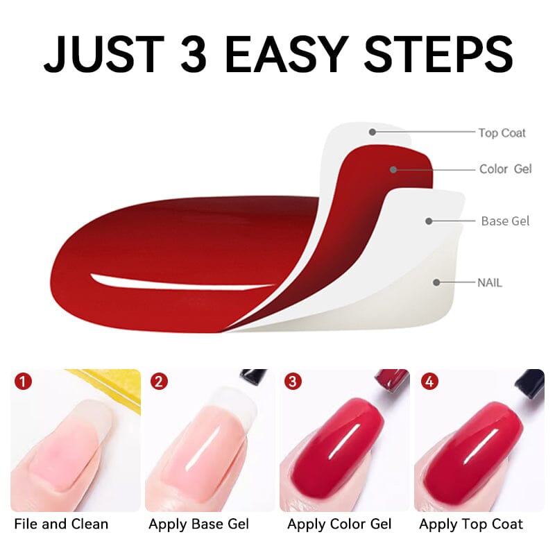 Base Gel Top Coat 18ml Base & Top Coat LILYCUTE 