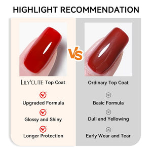 Base Gel Top Coat 18ml Base & Top Coat LILYCUTE 