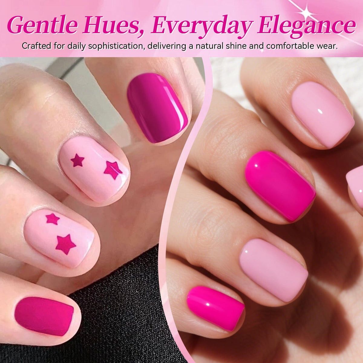 6 Colors Gel Set S46 Warming Up 7ml Gel Nail Polish BORN PRETTY 