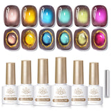 6 Colors Colored Cat Magnetic Gel M35 Plane Trees 7ml Gel Nail Polish BORN PRETTY 