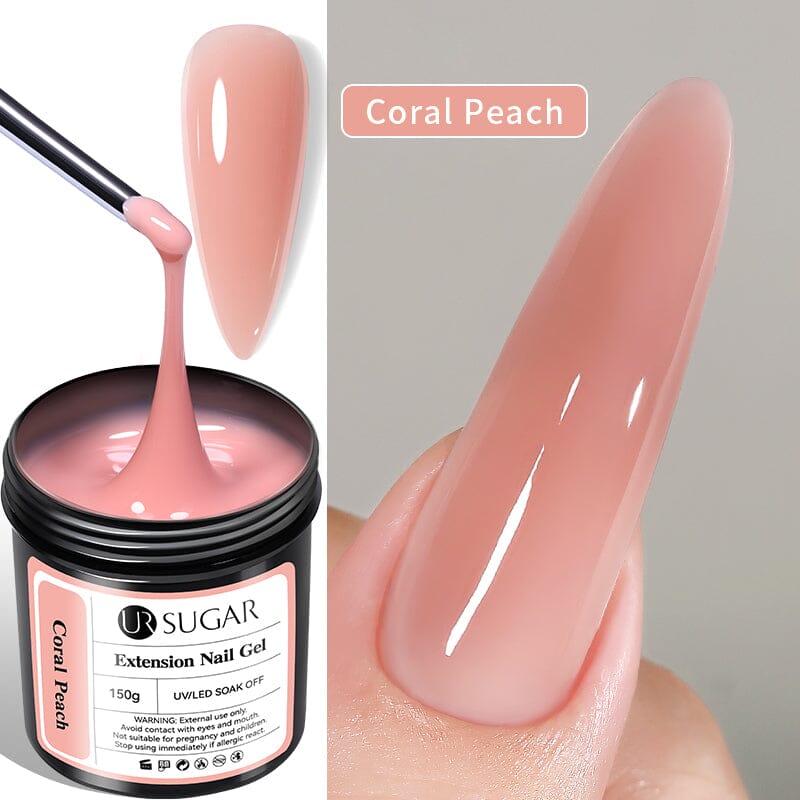 Coral Peach Extension Nail Gel 150g Extension Nail Gel UR SUGAR 