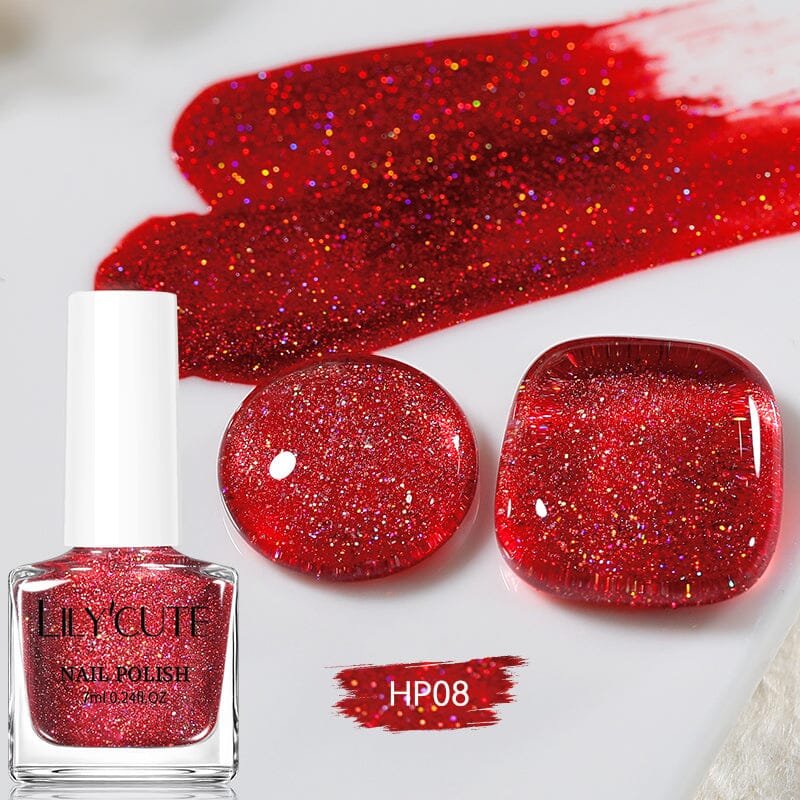 12 Colors Glitter Nail Polish HP01~12 7ml Nail Polish LILYCUTE 