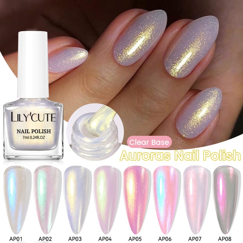 8 Colors Auroras Nail Polish AP01~08 7ml Nail Polish LILYCUTE 