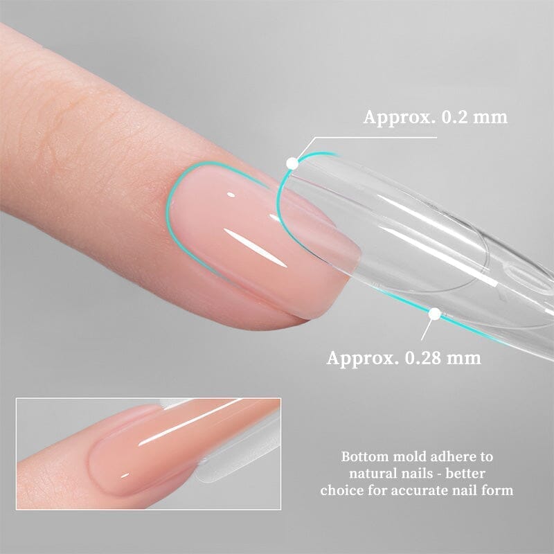 180pcs Stiletto Extension Gel Dual Forms Nail Tips No Brand 