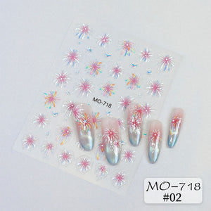 Firework 3D Nail Sticker