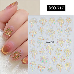 Firework 3D Nail Sticker