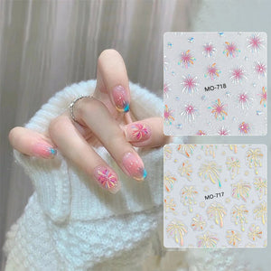 Firework 3D Nail Sticker