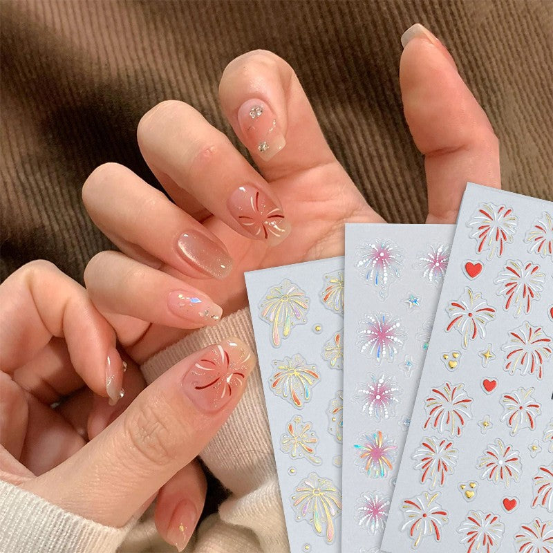 Firework 3D Nail Sticker