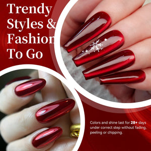 Mirror Cat Magnetic Gel MY394 Mirror Ruby 15ml HEMA/TPO FREE Gel Nail Polish BORN PRETTY 