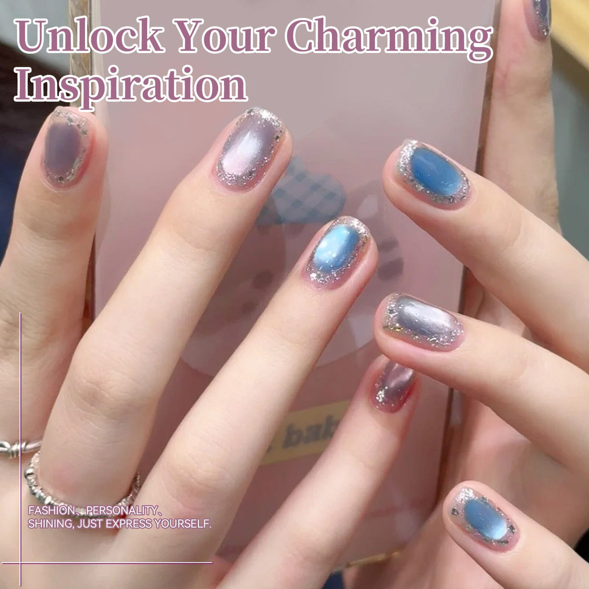 6 Colors Glass Cat Magnetic Gel M31 Spring Letter 7ml HEMA/TPO FREE Gel Nail Polish BORN PRETTY 