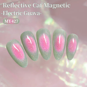 Glitter Cat Magnetic Gel MY427 Electric Guava 10ml HEMA/TPO FREE Gel Nail Polish BORN PRETTY 