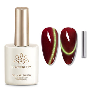 Colored Cat Magnetic Gel MY428 Scarlet Jade 15ml Gel Nail Polish BORN PRETTY 