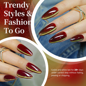 Colored Cat Magnetic Gel MY428 Scarlet Jade 15ml HEMA/TPO FREE Gel Nail Polish BORN PRETTY 