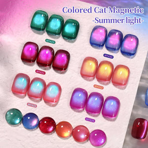 Colored Cat Magnetic Gel MY430 Summer Light 15ml Gel Nail Polish BORN PRETTY 