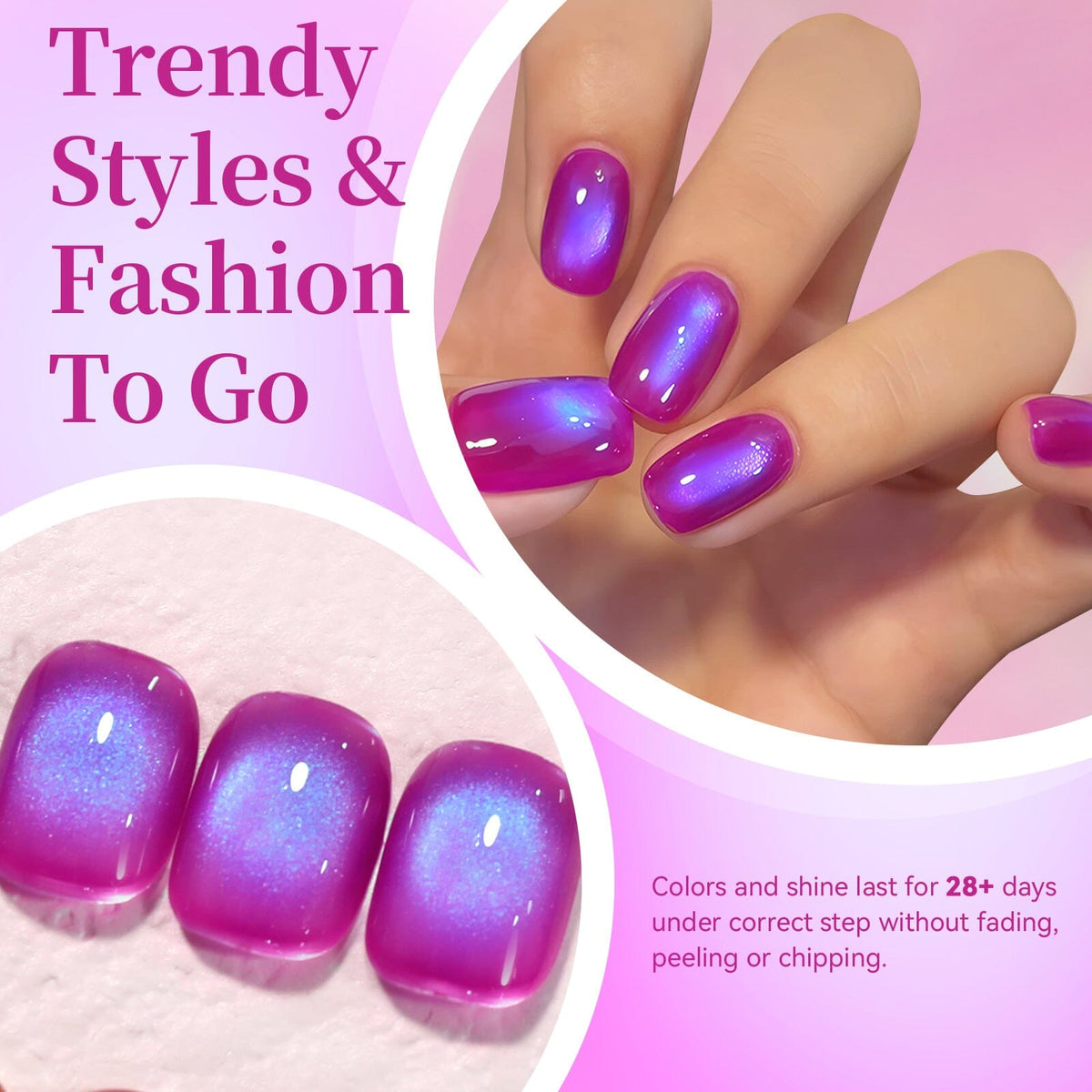 Colored Cat Magnetic Gel MY434 Summer Light 15ml Gel Nail Polish BORN PRETTY 