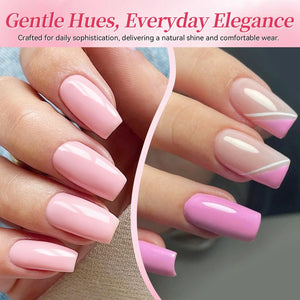 6 Colors Color Gel S44 Soft Pulse 7ml HEMA/TPO FREE Gel Nail Polish BORN PRETTY 