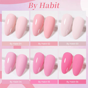 6 Colors Gel Set S45 By Habit 7ml Gel Nail Polish BORN PRETTY 