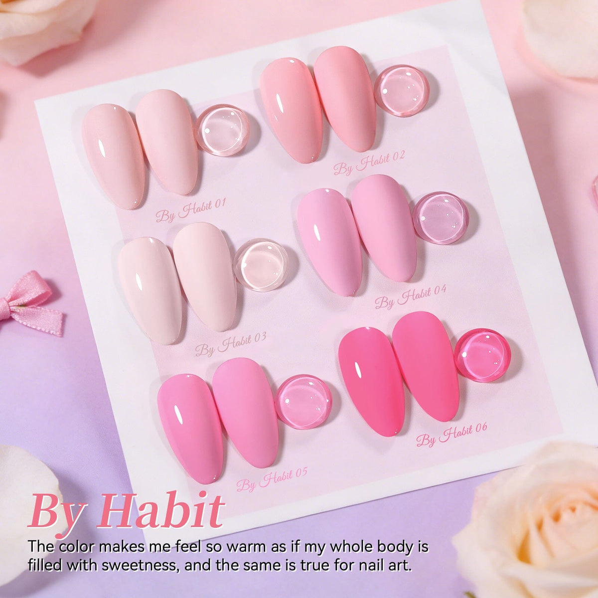 6 Colors Gel Set S45 By Habit 7ml Gel Nail Polish BORN PRETTY 