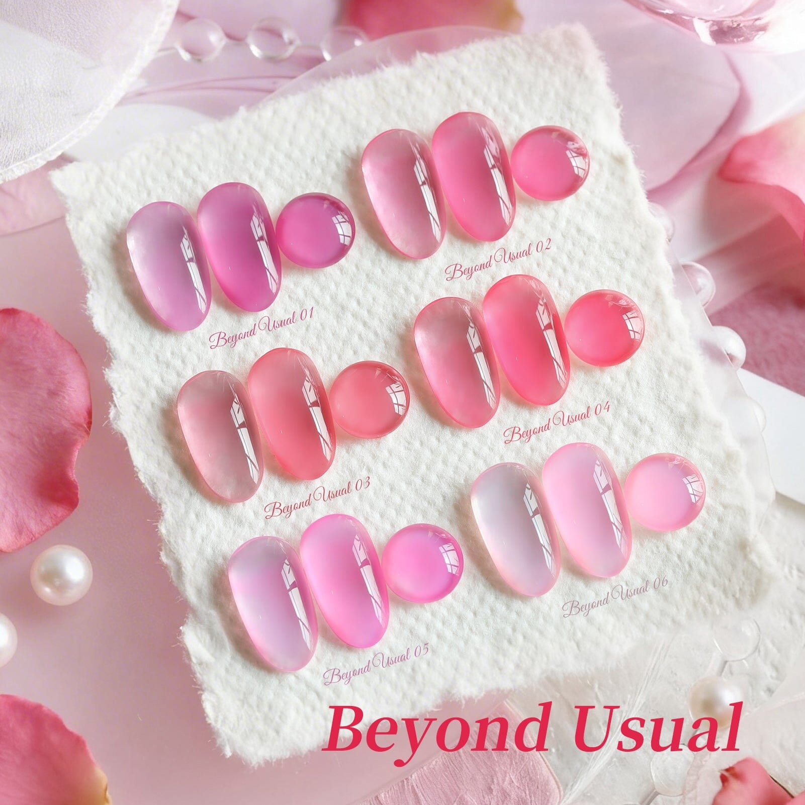 6 Colors Jelly Gel J53 Beyond Usual 7ml Gel Nail Polish BORN PRETTY 