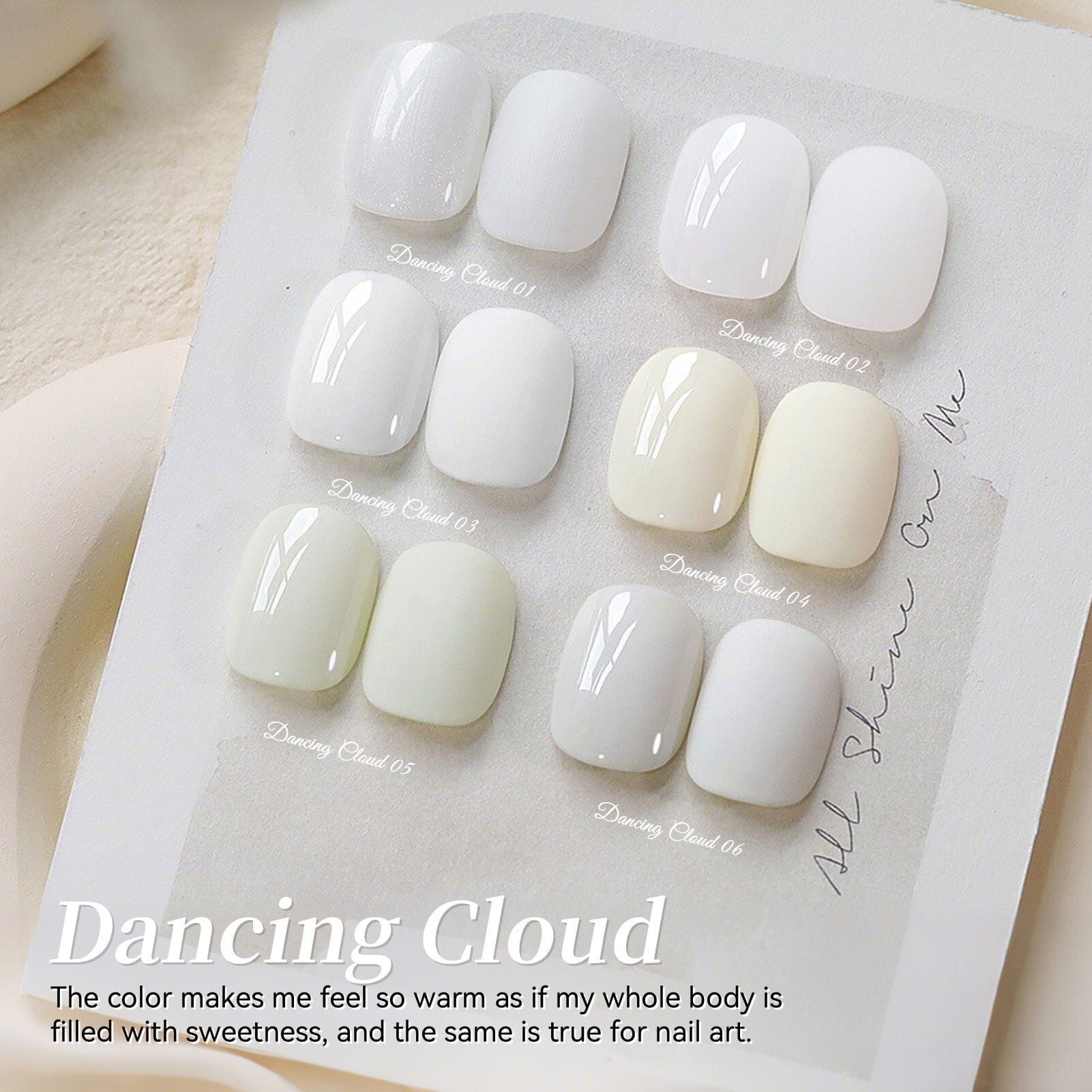 6 Colors Gel Set S51 Dancing Cloud 7ml Gel Nail Polish BORN PRETTY 