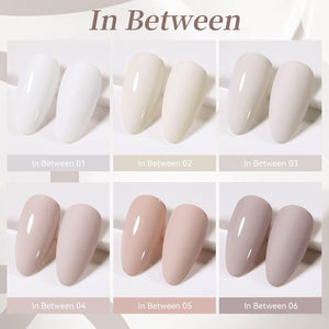 6 Colors Gel Set S52 In Between 7ml Gel Nail Polish BORN PRETTY 