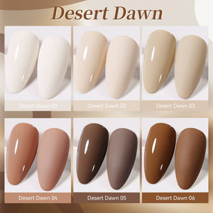6 Colors Gel Set S54 Desert Dawn 7ml Gel Nail Polish BORN PRETTY 