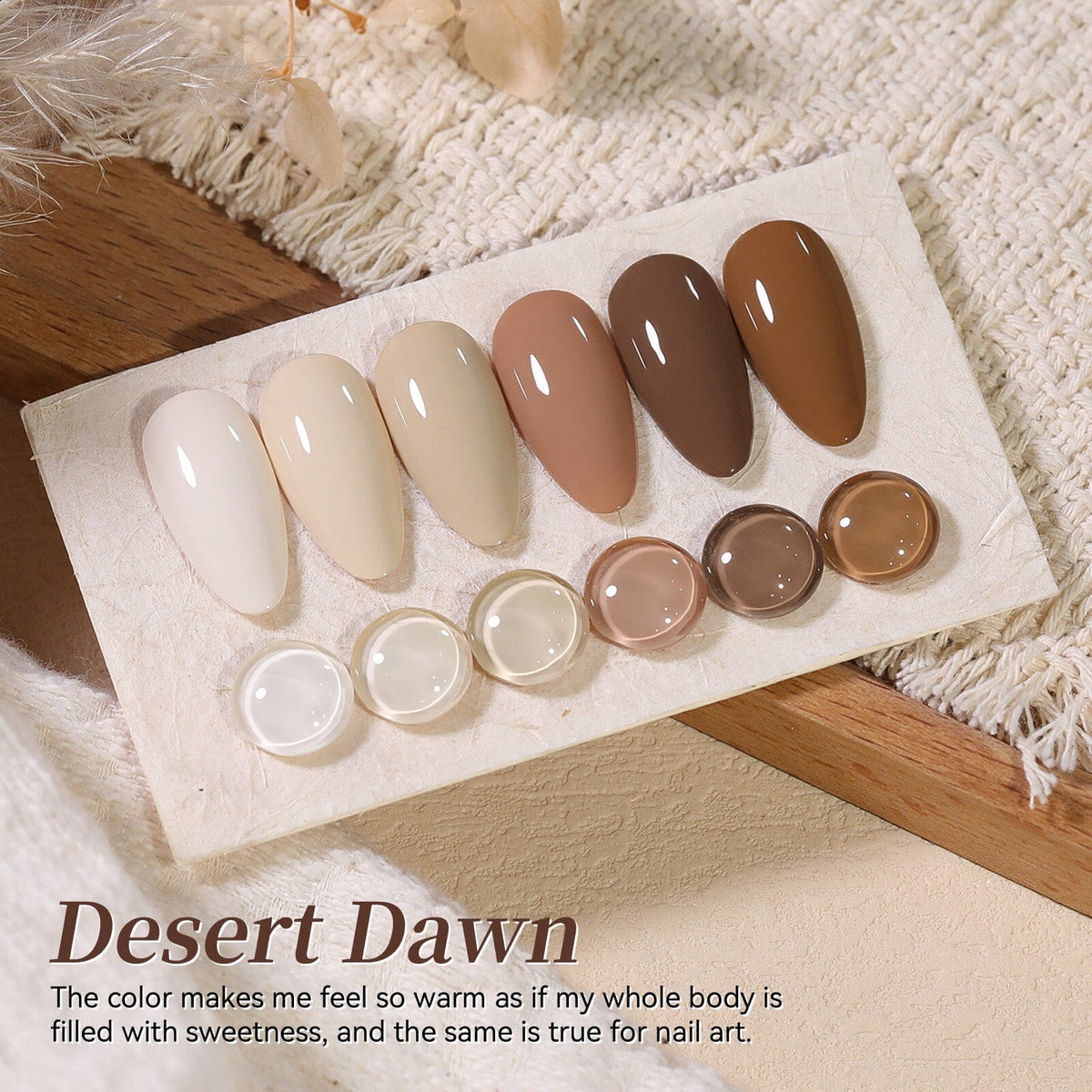 6 Colors Gel Set S54 Desert Dawn 7ml Gel Nail Polish BORN PRETTY 