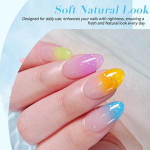 6 Colors Jelly Gel J54 Sunlit Bubbles 7ml Gel Nail Polish BORN PRETTY 