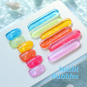 6 Colors Jelly Gel J54 Sunlit Bubbles 7ml Gel Nail Polish BORN PRETTY 