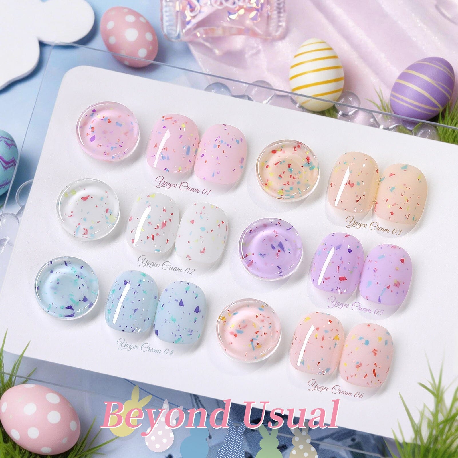 6 Colors Jelly Gel J56 Yogee Cream 7ml Gel Nail Polish BORN PRETTY 