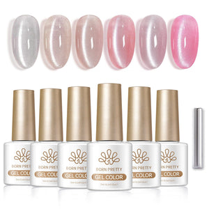 6 Colors Cat Magnetic Gel Polish Set 7ml Gel Nail Polish BORN PRETTY M60 Misty Dawn 