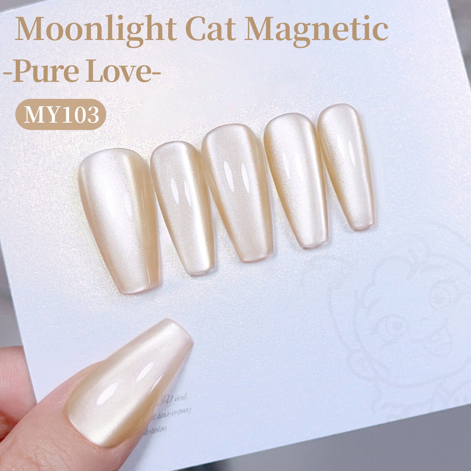 Moonlight Cat Magnetic Gel MY103 Pure Love 15ml Gel Nail Polish BORN PRETTY 