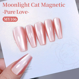 Moonlight Cat Magnetic Gel MY106 Pure Love 15ml Gel Nail Polish BORN PRETTY 