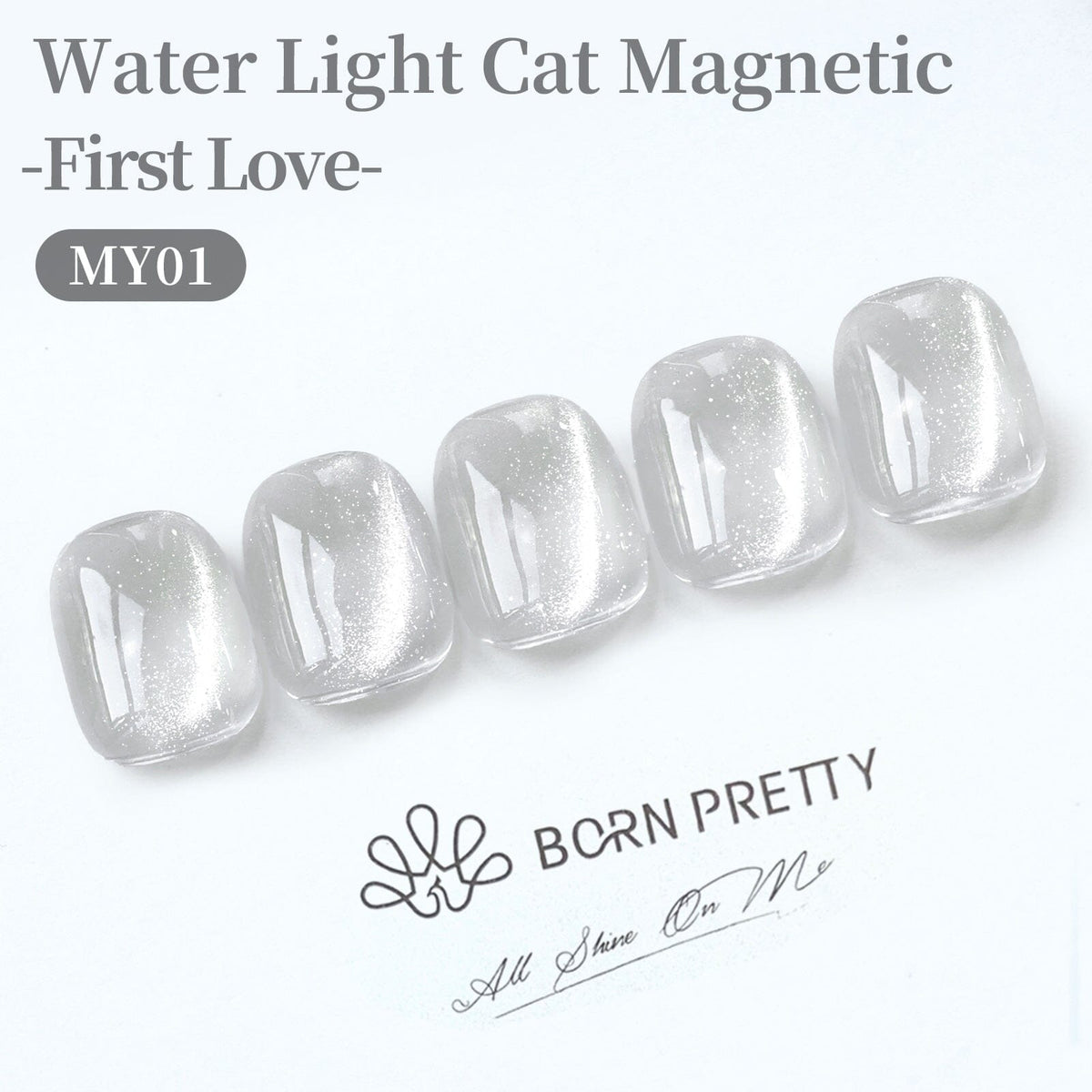 Water Light Cat Magnetic Gel MY01 First Love 15ml Gel Nail Polish BORN PRETTY 