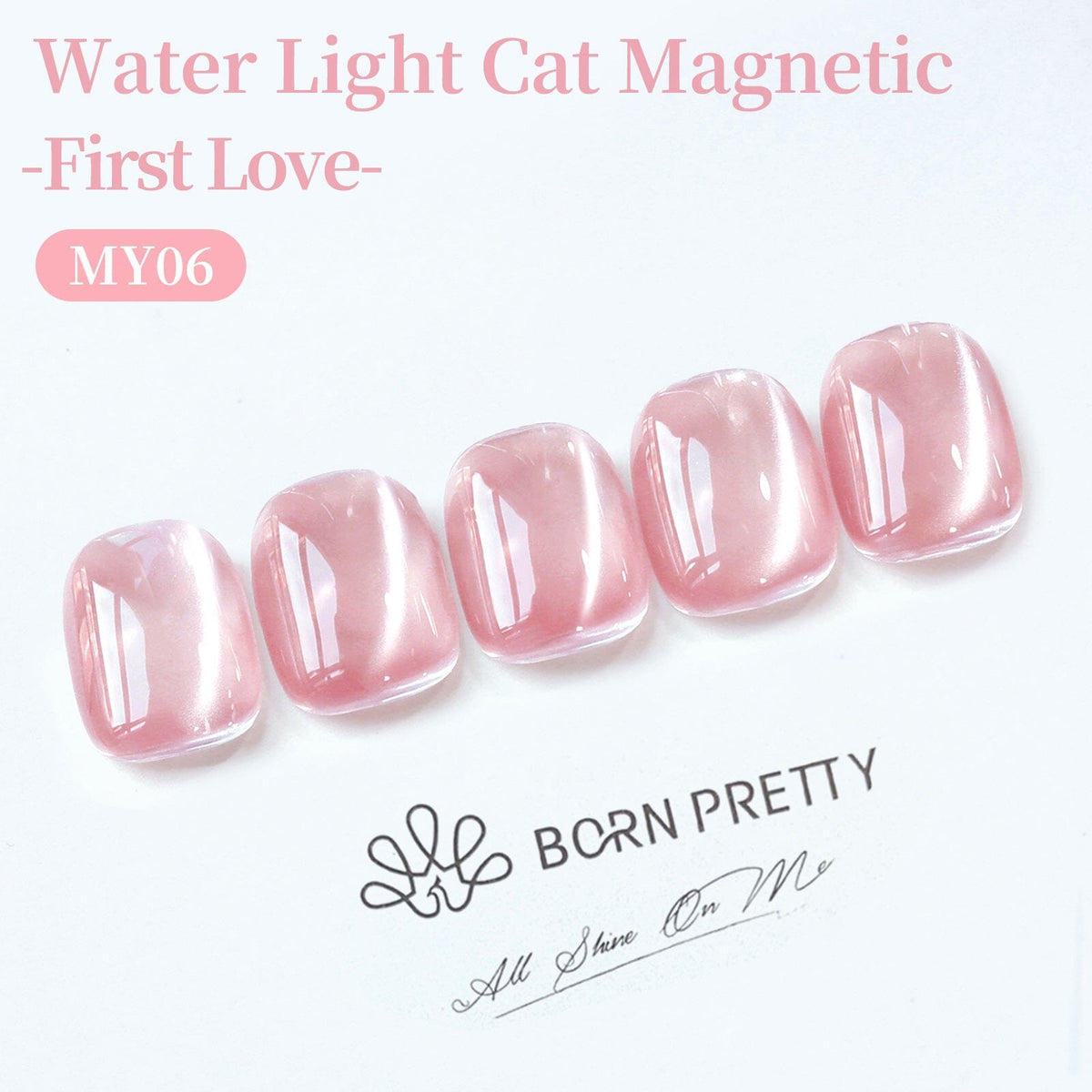 Water Light Cat Magnetic Gel MY06 First Love 15ml Gel Nail Polish BORN PRETTY 