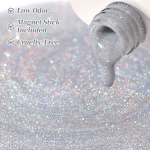 Reflective Cat Magnetic Gel MY495 Fantastic White 15ml Gel Nail Polish BORN PRETTY 