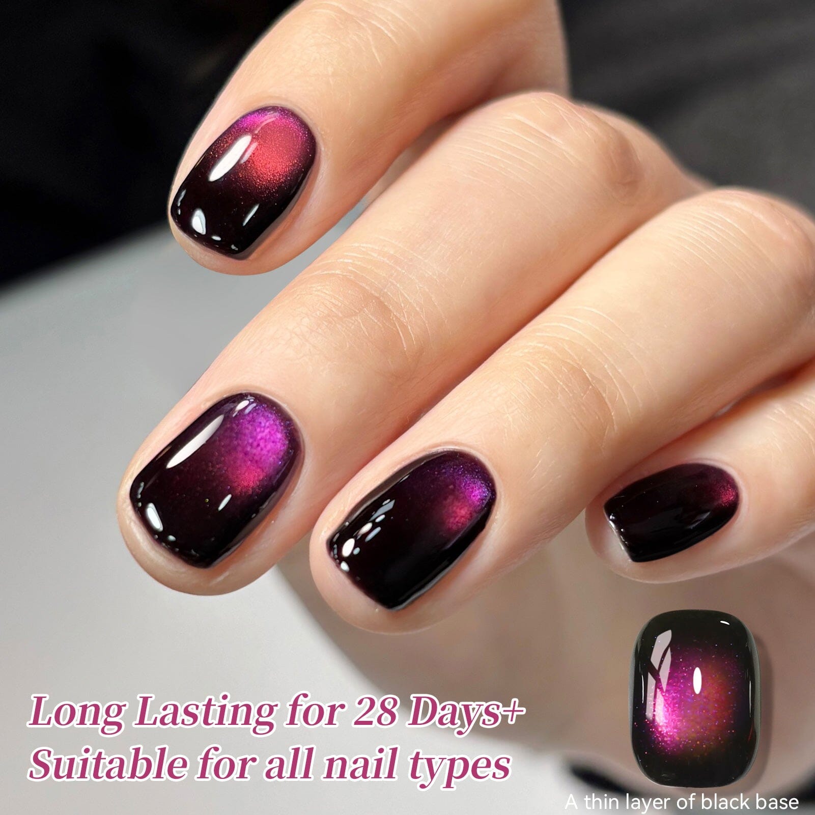 Colored Cat Magnetic Gel MY496 Mocha Rose 15ml Gel Nail Polish BORN PRETTY 