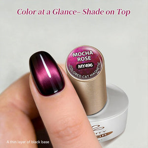 Colored Cat Magnetic Gel MY496 Mocha Rose 10ml Gel Nail Polish BORN PRETTY 