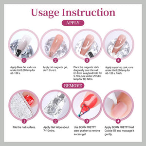 Colored Cat Magnetic Gel MY496 Mocha Rose 10ml Gel Nail Polish BORN PRETTY 