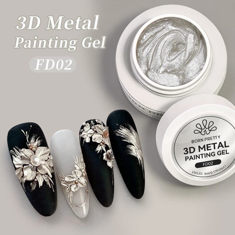 3D Metal Painting Gel FD02 5ml Gel Nail Polish BORN PRETTY 