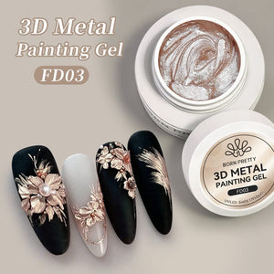 3D Metal Painting Gel 5ml Gel Nail Polish BORN PRETTY FD03 